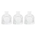 thumbnail image 1 of 3Pcs Hydroponic Plants Vase Embossed Flower Design Ideal For Living Room Bedroom Office Decoration Transparent Color, 1 of 4