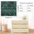thumbnail image 6 of Yayeee 6 Pack Kitchen Dish Cloths Set for Washing Soft Drying Absorbent Microfiber Towels, Green Art Abstract Pattern, 6 of 9