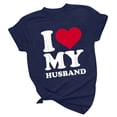 thumbnail image 6 of WREESH Men's Valentine's Day Letter Print Crewneck Short Sleeve Out Blouse T-Shirt Gift, 6 of 6
