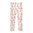 thumbnail image 4 of joogoo Girls' Leggings Cherry with Bows Yoga Pants 7-8T, 4 of 8
