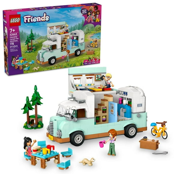 LEGO Friends L’aventure en autocaravane de l’amitié 42663 Ensemble de construction (778 pièces) Comprend 778 pièces, 7+ ans