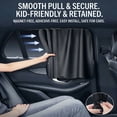 thumbnail image 2 of Track-Mounted Car Side Window Curtains - Premium Retractable Sunshades - Total Blackout for Privacy & UV Protection - Universal Fit for Cars, SUVs, and Vans - Easy Glide Rails with Secure Ties, 2 of 11