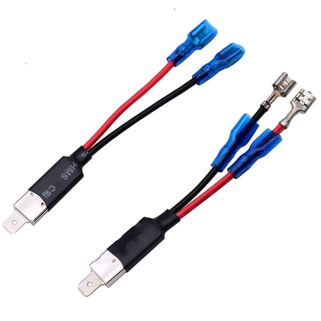 HUIQIAODS H1 H3 Male Headlight Fog Light Bulb Extension Socket Wire Harness Connector Holder Light Bulb Conversion 2 PCS