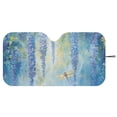 thumbnail image 3 of Xixirimido Car Windshield Sun Shade Sun Visor for Front Window Sunshade Block UV Rays Universal Fit Truck SUV Van Auto Accessories, Dragonfly Wisteria Floral, 3 of 8
