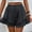 Dark Gray, variant on High Waist Womens Shorts Layered Ruffle Bloomer Shorts Green Y2k Elastic Women Shorts L