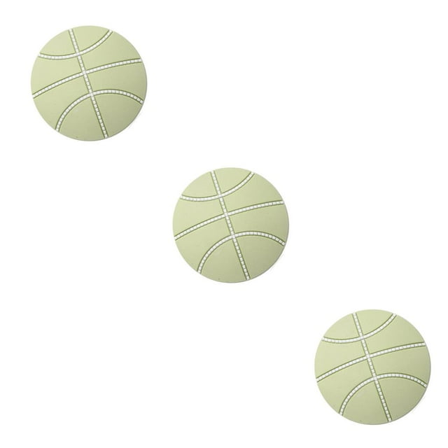 stanreset 4pcs Mute Door Rear Wall Crash Waterproof Anti -Collision Pad Basketball Style 5cm green 3Set