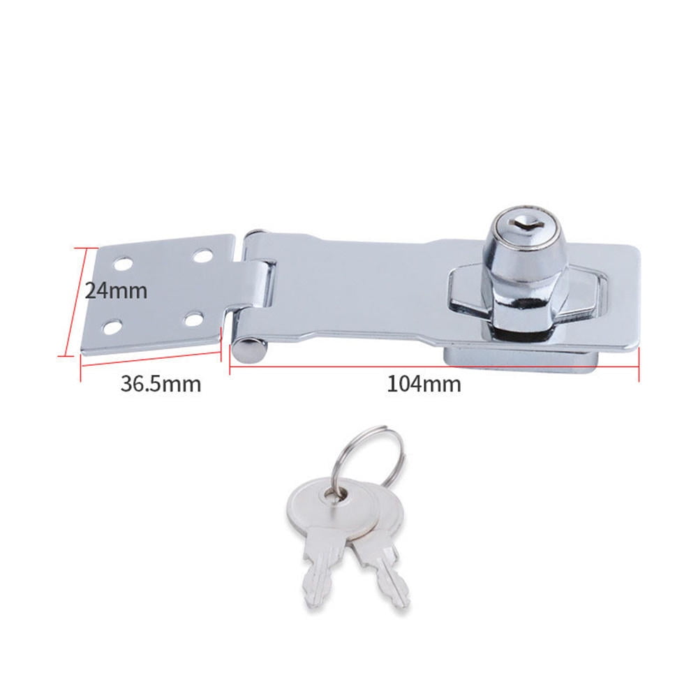 XMNZMH Heavy Duty Locking Hasp And Staple With Keys Padlock Cupboard