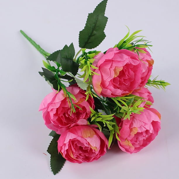 Ramas de flores artificiales para jarrones, flores artificiales para decoración del hogar, centros de mesa, flores artificiales para bodas, fiestas en el jardín, caminos de mesa, decoración de