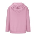 thumbnail image 4 of Bnwani Girls Hoodies Long Sleeve Oversized Fleece Sweatshirt Cute Plain Tops Pullover, 4 of 8