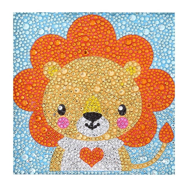 5D DIY Diamond Painting Special Shape Diamond Cute Animals Diamond Painting Kits for Kids Beginner