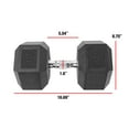 thumbnail image 6 of (2 pack) CAP Barbell, 100lb Coated Hex Dumbbell, Single, 6 of 8