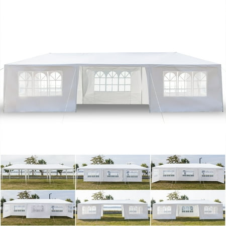 Clearance!Ez Pop up Canopy Tent with 7 Side Walls, 10' x 30' Heavy Duty Portable Sunshade Shelter Instant Folding Canopy - UV Coated, Waterproof Instant Outdoor Party Gazebo Tent,