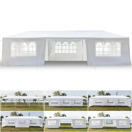 B&q Sale Garden Furniture Clearance!Outdoor Patio Furniture and Gazebos Tent,10' x 30' Waterproof Canopy Tent with 7 Sidewalls, Heavy Duty Ez Pop up Party Tent, Portable Gazebo BBQ Shelter Canopy for Garden Beach Camping,L321 ()