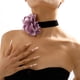 thumbnail image 5 of Pulsera de collar geométrica de moda elegante y romántica con flocado de rosas, 5 of 6