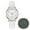 White, variant on Women's Analog Quartz Watch – Waterproof Ladies Wristwatch with Leather Strap, Luminous Easy Read Dial, Classic Gold Dress Watch(Gray)