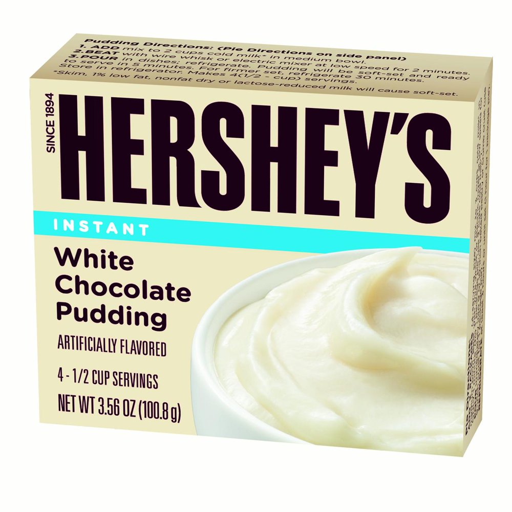 HERSHEY'S Pudding, White Chocolate, 3.56 Oz