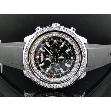 Breitling Custom Breitling Bentley 6.75 Diamond Watch (11 Ct)