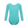 thumbnail image 3 of Aislor Girls Basic Long Sleeve Ballet Dance Gymnastic Leotard with Tutu Skirt Ballerina Dancewear, 3 of 7