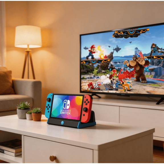 Switch Dock, TV Dock Station for Switch/Switch OLED，with 4K@60Hz HDMI Output/Type C Port/USB 3.0 Port for Nintendo Switch Dock（Incompatible with Nintendo Switch 2）