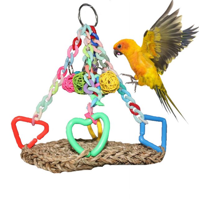 Red de escalada para loros, cuerda de escalada para periquitos, red de escalada de juguete, redes de cuerda de cáñamo, cuerda de algodón para pájaros, perchas para loros, pájaros, hámsteres