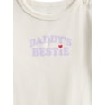 thumbnail image 3 of Wonder Nation Baby Girls Graphic Tee and Shorts Outfit Set, 6-Piece, Sizes 0M-24M, 3 of 7