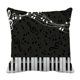 thumbnail image 1 of ABPHQTO Dark Piano Keys And Notes Funda de almohada Funda de almohada Protector de almohada Cama 50x50 cm, 1 of 1