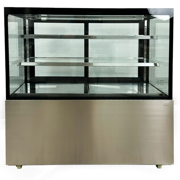 48 in. Tempered Glass Display Refrigerator 14.8 Cu.Ft. Refrigerated Bakery Display Cooler Case for Pastry Deli Upright, NSF ETL