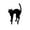 C, variant on BNNG Black Cat Halloween Decorations Plastic Yard Signs with Stakes,Halloween Decorations Outdoor, Scary Silhouette with Glow in Dark Eyes for Outdoor Yard Lawn Garden Halloween Decor