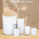 thumbnail image 3 of Juego de 6 Piezas para Baño | Set de Accesorios de Plastico Para Baño | Kit de 6 pzas Modernos para Baño | Accesorios de Bambu, 3 of 4