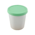 thumbnail image 1 of Round Plastic Ice Cup with Wide Mouth and Sealed Silicone Lid Dessert Container for Ice and Sweet Treats Food Storage Container Kitchen Storage Box,Airtight Container,Plastic Food Container,Glass Sto, 1 of 4