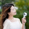 thumbnail image 3 of Transparent Usb Rechargeable Mini Fan For Outdoor Pocket Size Low Noise Cold Fan for Office Travel Home Use, 3 of 5
