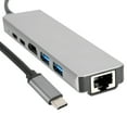 thumbnail image 1 of Tipo-C A UHD/TUPO-C/HDTV SS RJ45 USB Expander Tipo-C Hub, Mini Expansion Dock Hub, 1000Mbps 1080p Para Teclado de Mouse de Phine, etc., 1 of 7