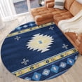 thumbnail image 5 of Addison Rugs Sonora ASO34 Blue 8' x 8' Indoor Outdoor Area Rug, Easy Clean, Machine Washable, Non Shedding, Bedroom, Living Room, Dining Room, Kitchen, Patio Rug, 5 of 5