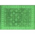 thumbnail image 1 of Ahgly Company Indoor Rectangle Oriental Emerald Green Traditional Area Rugs, 5' x 7', 1 of 4