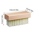 thumbnail image 5 of Sylvtty Cleaning Brush with Firm Grip Dry Wet Cleaning Soft Natural Bristles Multifunctional Square Beech Wood Design Cleaning Scrubber, 5 of 7