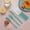 Green, variant on Sustainable Straw Plastic Cutlery Set - 3-Piece Reusable Knife Fork Spoon with Storage Box, Lightweight Eco-Friendly Tableware for Camping, School, Picnic (Green)‌