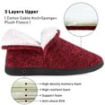 thumbnail image 3 of VONMAY Women's Fuzzy Slippers Booties Indoor Outdoor House Shoes, 3 of 5