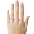 thumbnail image 3 of FJC Finejewelers 10k White Gold 6mm Cushion-Cut Created Opal with White Topaz accent stones Halo Ring, 3 of 8