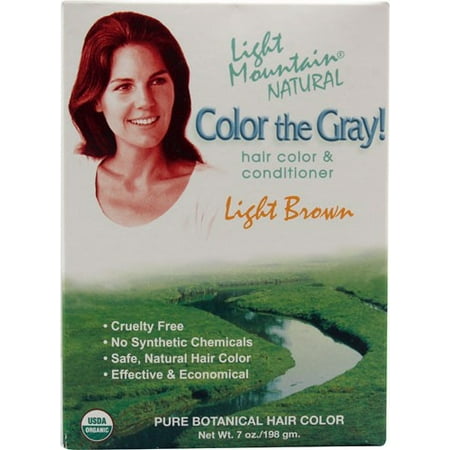 - Lotus Brands Light Mountain Color the Gray! Natural Hair Color & Conditioner, 7 oz