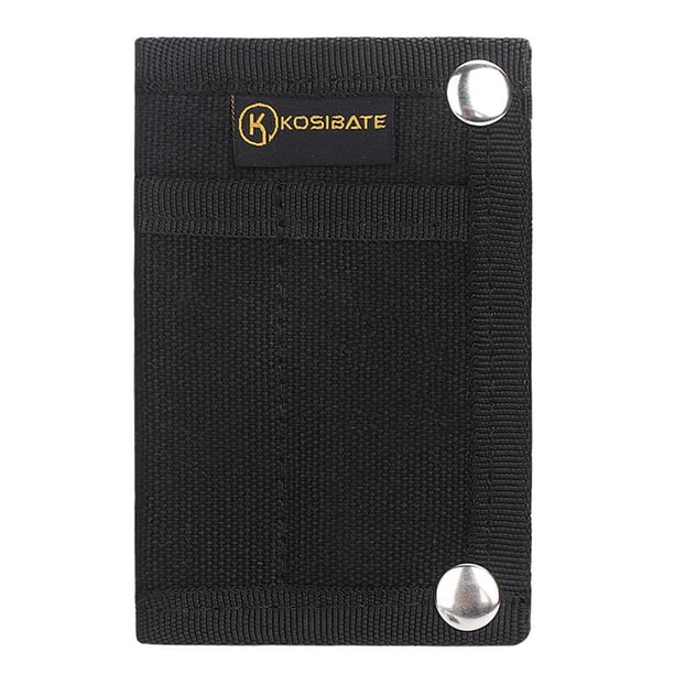 Kuymtek Monedero Tipo Billetera Estuche para Tarjetas Monedero para Y Al Aire Libre (negro)