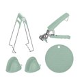 thumbnail image 2 of TIMIFIS Kitchen Gadgets Kitchen Multifunctional Anti-Scald Gripping Bowl Holder Apron For Men Cool Stainless Steel Set, 2 of 2