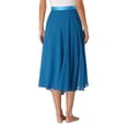 thumbnail image 2 of MSemis Women Long Chiffon Ballet Skirts Ladies Flowy Lyrical Dance Wrap Skirts Lake Blue One Size, 2 of 6