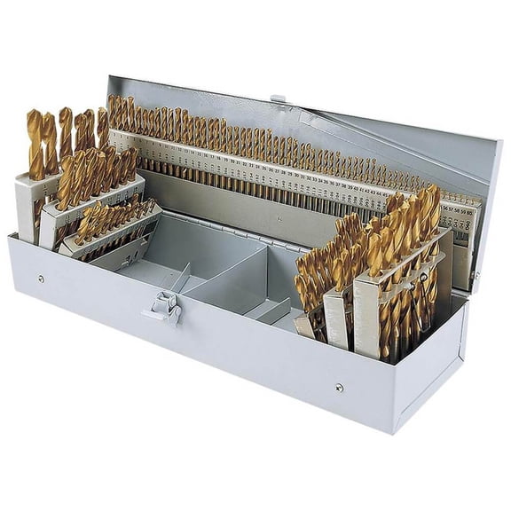 Steelex D1138 HSS 115pc. Drill Bit Set TiN Coated - Walmart.com