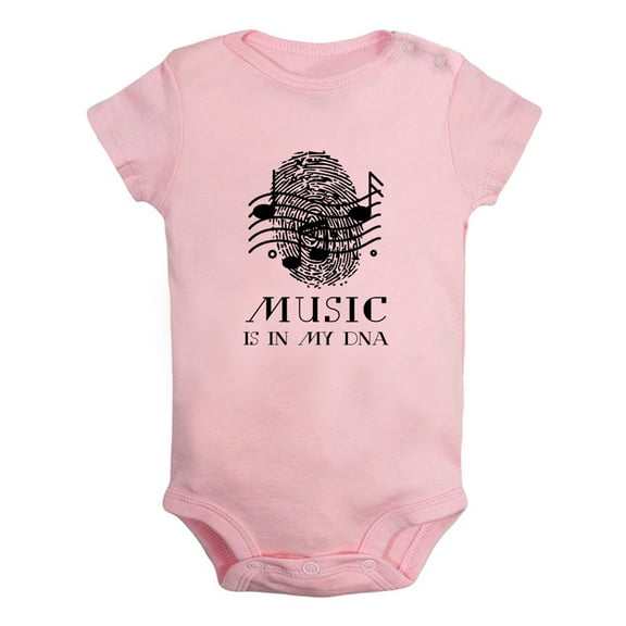 Baby Music Is In My DNA Funny Rompers Newborn Cute Musician Bodysuit Infant Jumpsuits Childs Graphic One-Piece Outfits