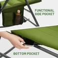 thumbnail image 4 of Timber Ridge Oversized Folding Rocking Camping Chair, Padded Outdoor Rocker with High Back, Portable Outdoor Chair for Patio, Garden, Lawn, Supports up to 400 lbs, Green, 4 of 7