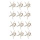 thumbnail image 1 of Servilleteros Juego de 12, Servilletero Estrella de Mar para Servilleta Estrella de Mar para Mesas, Boda, Cumpleaños, 1 of 5