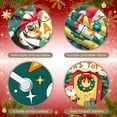 thumbnail image 4 of Red Green Theme Santa Toy Shop Banner Festive Decorative Christmas Display Santa Claus Pattern Snowflake Design Holiday Backdrop for Christmas Party Shop Display Photo Shoot, 4 of 9