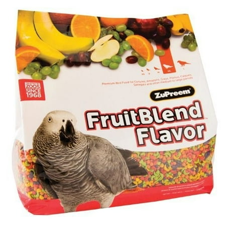 ZuPreem FruitBlend with Natural Fruit Flavors Parrot; Conure Bird Food, 12-Lb