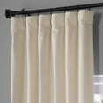 thumbnail image 4 of HPD Half Price Drapes Signature Diva Cream Plush Velvet Hotel Blackout Curtains (1 Panel), 50W X 96L, 4 of 7