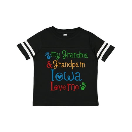 

Inktastic Iowa Grandma Grandpa Loves Me Gift Toddler Boy or Toddler Girl T-Shirt